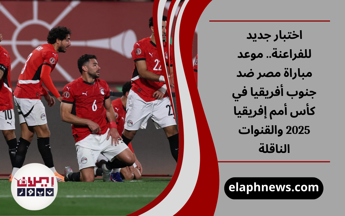 موعد مباراة مصر ضد جنوب أفريقيا